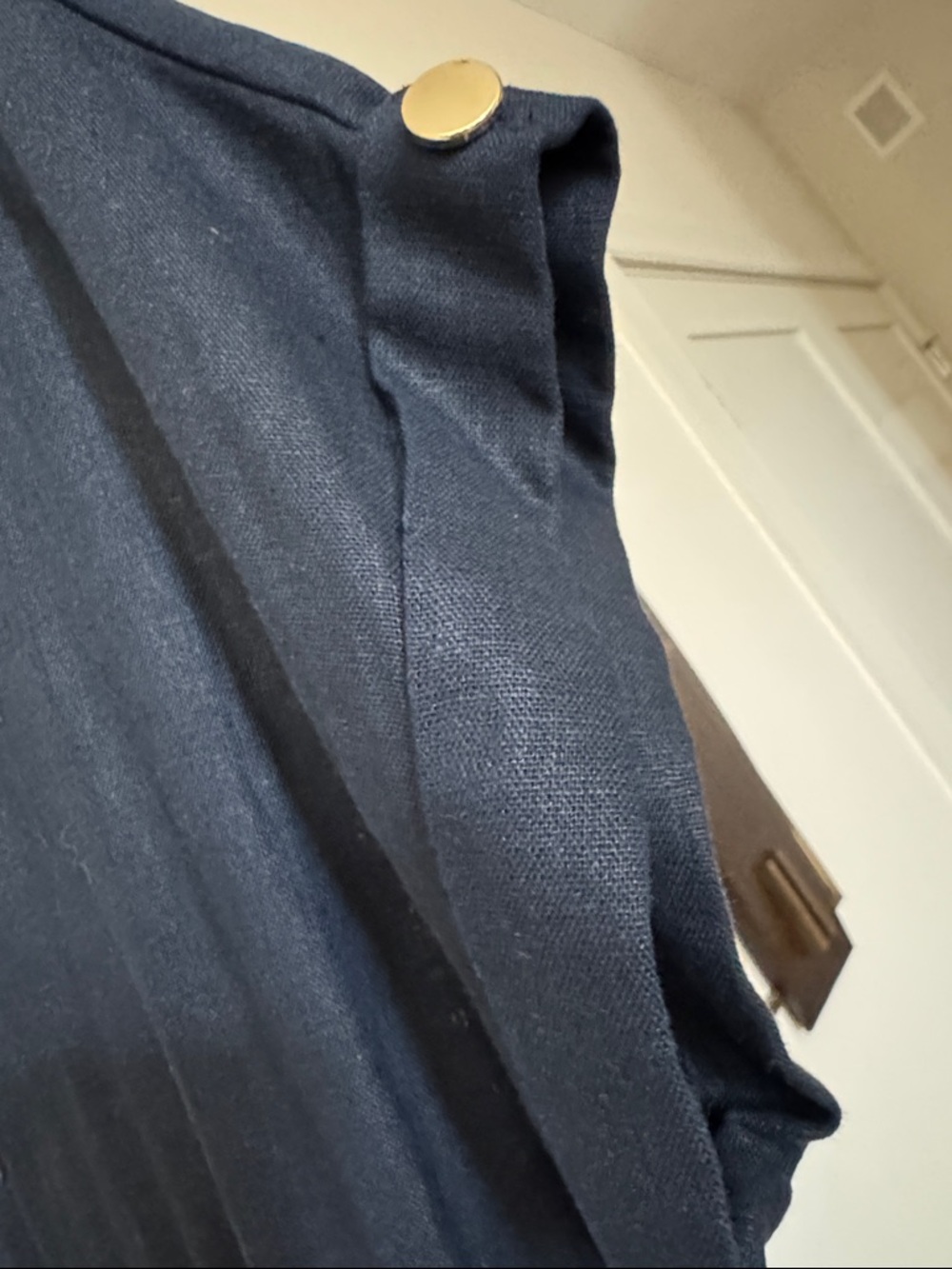 NWOT Zara Classic Belted Jumpsuit Linen Blend - Picture 7 of 10